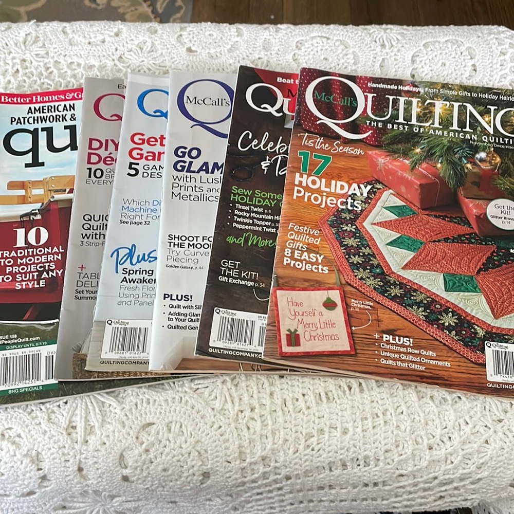 Vintage Lot of 7 Quilting Magazines 2018-2019 Bundle